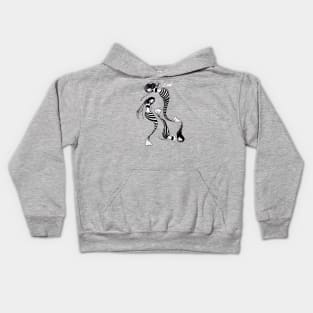 Drifting Along The Currents - Striped Mermaids 1 0f 2 Kids Hoodie